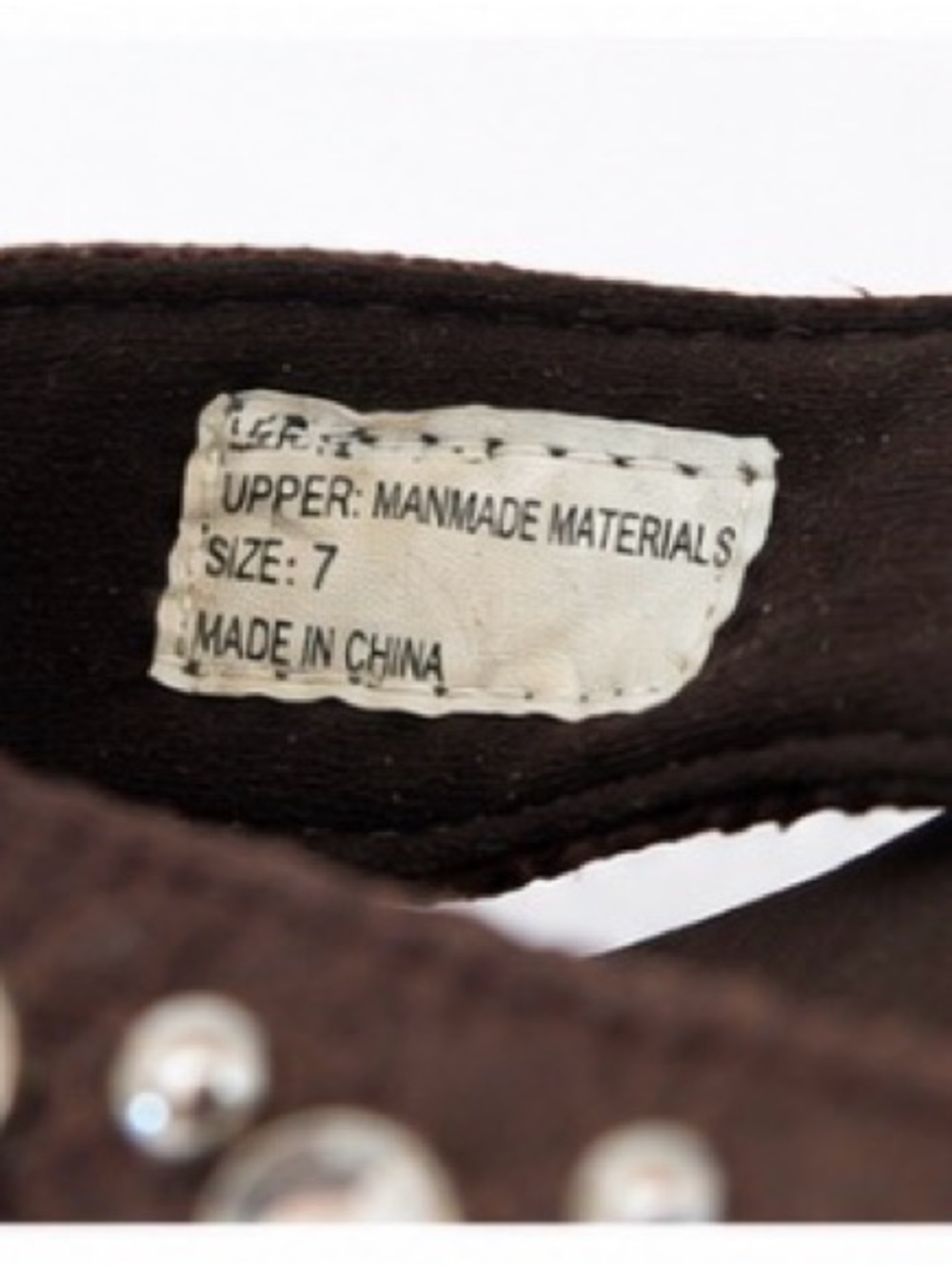 Volatile Brown Wedge Thong Sandals with Crystal Accents - Picture 5 of 7